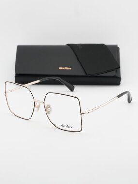 Max Mara MM5098-H 028 Butterfly Eyeglasses 55mm - Black / Gold